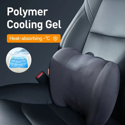 Car Neck & Waist Pillow Cushion - Ergonomic Design for Optimal Neck and Lumbar Support