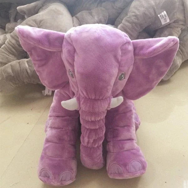 Soft and cuddly big elephant plush toy in various colors, perfect for babies, toddlers, and children