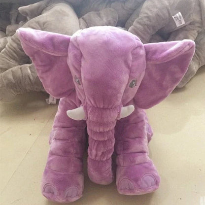 Soft and cuddly big elephant plush toy in various colors, perfect for babies, toddlers, and children