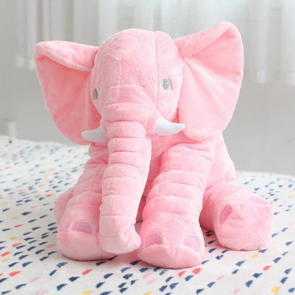 Soft and cuddly big elephant plush toy in various colors, perfect for babies, toddlers, and children