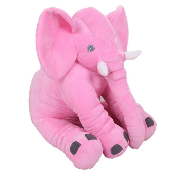 Soft and cuddly big elephant plush toy in various colors, perfect for babies, toddlers, and children