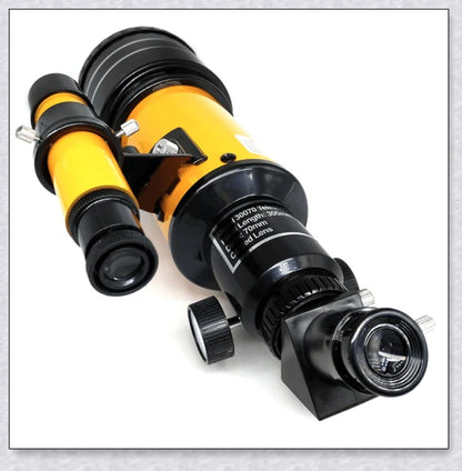 Professional astronomical telescope with adjustable tripod, Barlow lens, and eyepieces for clear, high-resolution views of the night sky