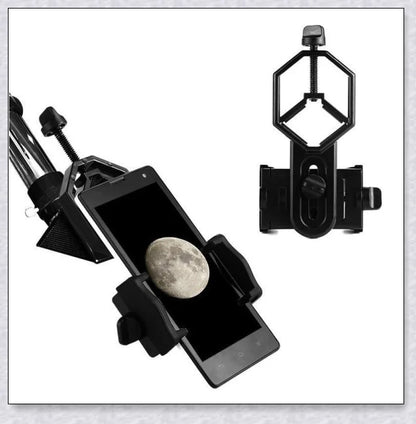 Professional astronomical telescope with adjustable tripod, Barlow lens, and eyepieces for clear, high-resolution views of the night sky