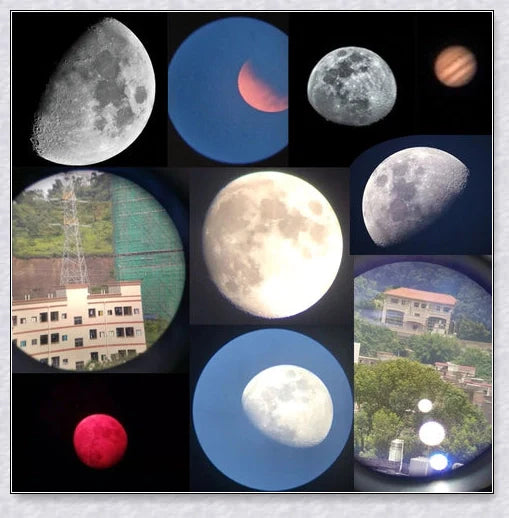 Professional astronomical telescope with adjustable tripod, Barlow lens, and eyepieces for clear, high-resolution views of the night sky