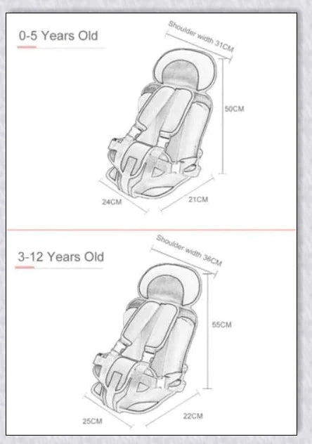 Infant Safe Portable Car Baby Safety Seat with 5-point harness, adjustable straps, and plush padding for maximum comfort and protection