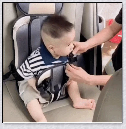 Infant Safe Portable Car Baby Safety Seat with 5-point harness, adjustable straps, and plush padding for maximum comfort and protection