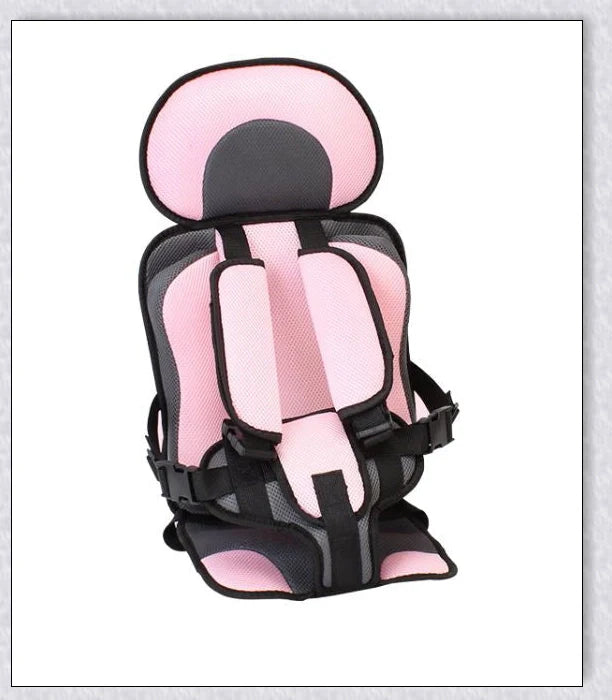 Infant Safe Portable Car Baby Safety Seat with 5-point harness, adjustable straps, and plush padding for maximum comfort and protection