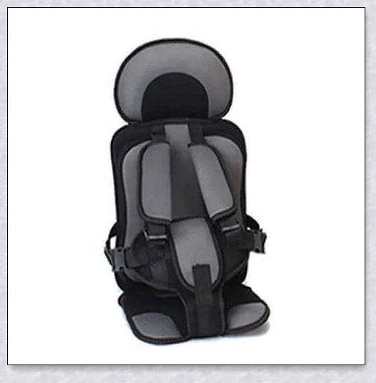 Infant Safe Portable Car Baby Safety Seat with 5-point harness, adjustable straps, and plush padding for maximum comfort and protection