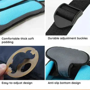 Infant Safe Portable Car Baby Safety Seat with 5-point harness, adjustable straps, and plush padding for maximum comfort and protection