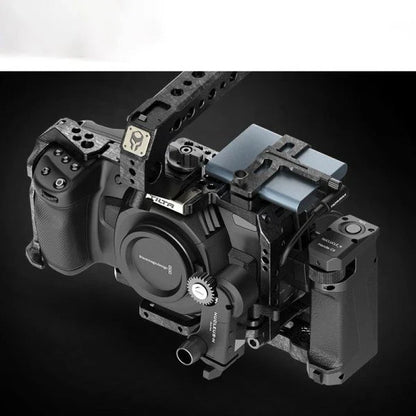 Premium aluminum alloy camera protective case with versatile mounting options for secure camera gear storage and transportation