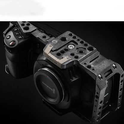 Premium aluminum alloy camera protective case with versatile mounting options for secure camera gear storage and transportation