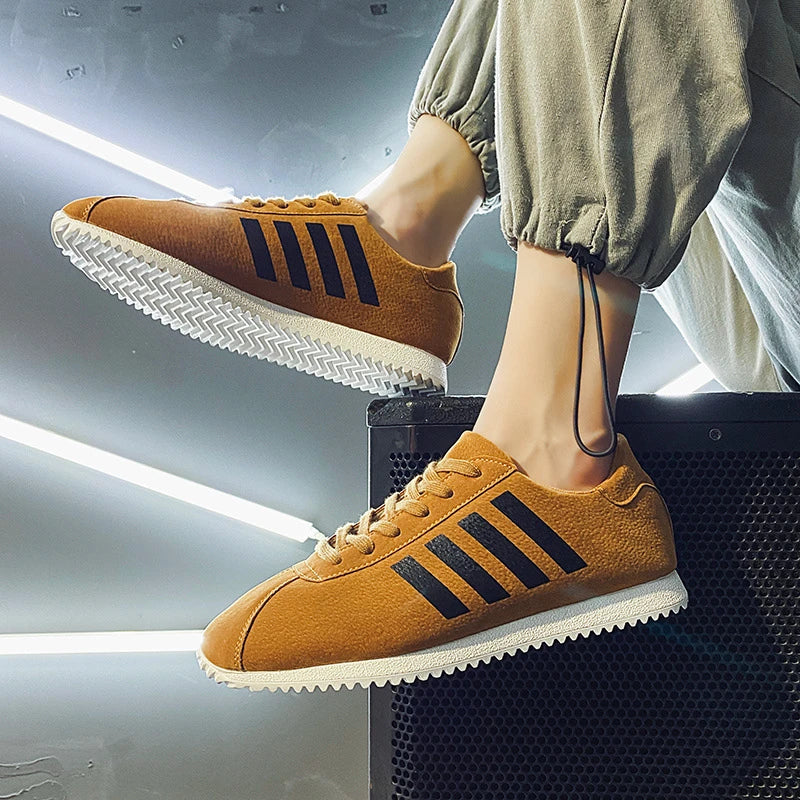 Forrest Sports Youth Running Shoes in classic black, featuring a sleek, frosted leather upper and durable rubber sole for superior comfort and performance.