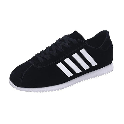 Forrest Sports Youth Running Shoes in classic black, featuring a sleek, frosted leather upper and durable rubber sole for superior comfort and performance.
