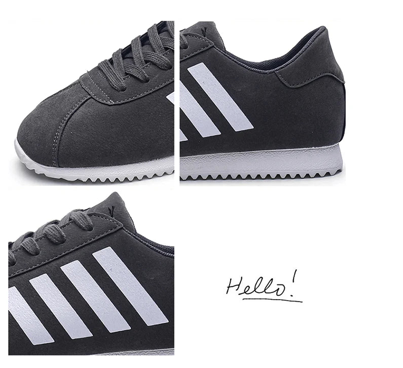 Forrest Sports Youth Running Shoes in classic black, featuring a sleek, frosted leather upper and durable rubber sole for superior comfort and performance.