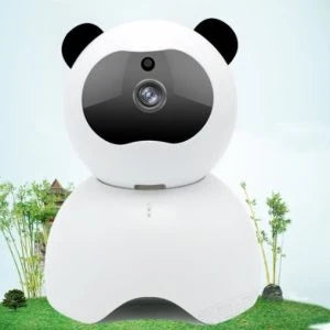 Care Home Security Panda Camera with 1080p HD video, infrared night vision, and motion detection for reliable surveillance in assisted living facilities.