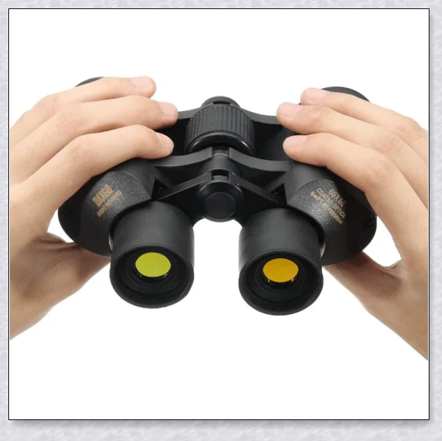 Powerful military-grade night vision binoculars with 60x magnification, waterproof construction, and ergonomic design for outdoor adventures