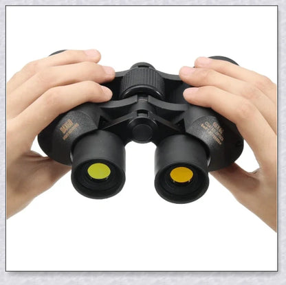 Powerful military-grade night vision binoculars with 60x magnification, waterproof construction, and ergonomic design for outdoor adventures
