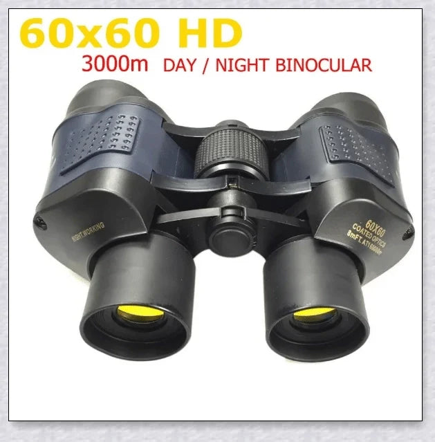 Powerful military-grade night vision binoculars with 60x magnification, waterproof construction, and ergonomic design for outdoor adventures