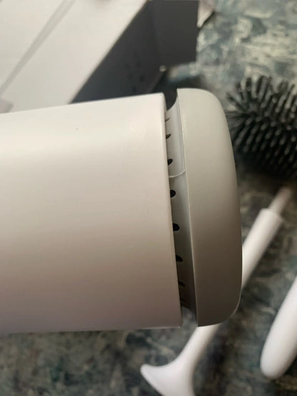King Clean Modern Hygienic Toilet Brush with quick-drying holder and premium thermoplastic rubber design