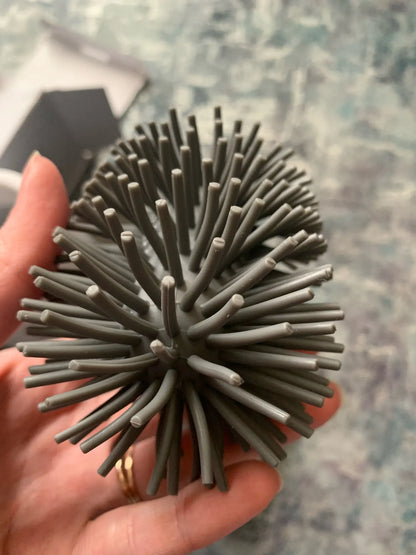 King Clean Modern Hygienic Toilet Brush with quick-drying holder and premium thermoplastic rubber design