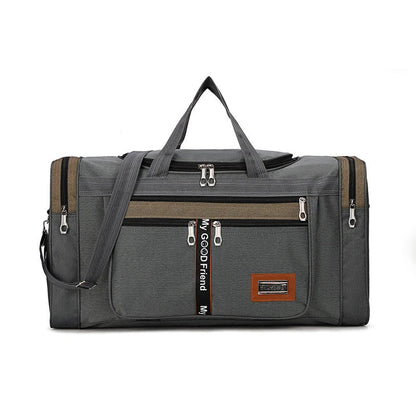 A large, stylish travel duffel bag made of high-quality Oxford material, featuring a spacious design and multiple color options.