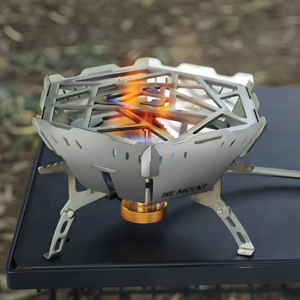 Portable Windproof Camping Stove Stand with Wind Shield for Outdoor Cooking, Hiking, and Backpacking