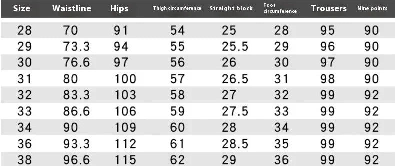 Light Luxury Men's Casual Small Trousers in various colors and sizes, featuring a stretch pencil pant design for a sleek, flattering look.