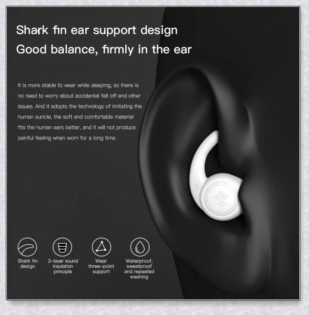 Professional Sleeping Ear Plugs made with German nano silica gel for superior noise reduction and comfort