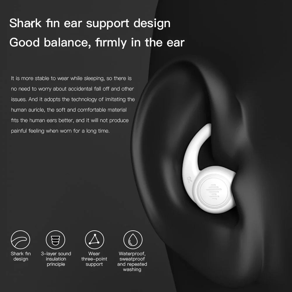 Professional Sleeping Ear Plugs made with German nano silica gel for superior noise reduction and comfort