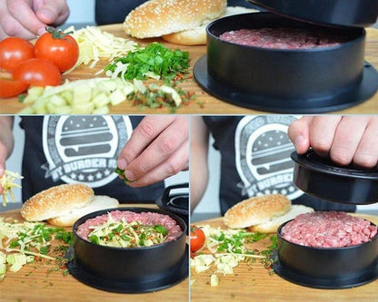 Eco-Friendly Non-Stick ABS Burger Maker for Perfectly Shaped Home-Cooked Burgers