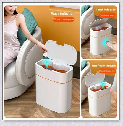 Smart Sensor Automatic Electronic Garbage Can with motion-activated sensor and tight-sealing lid for a hygienic and odor-free waste disposal experience