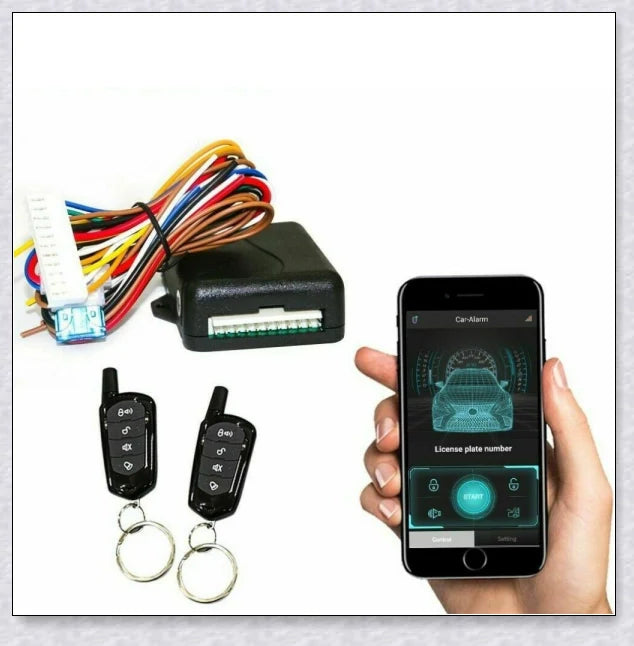 Universal Car Anti Theft Security Alarm System with Remotes - Remotely control car security features, loud alarm, and easy installation for most vehicle models.