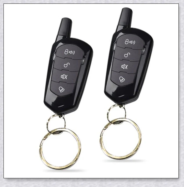 Universal Car Anti Theft Security Alarm System with Remotes - Remotely control car security features, loud alarm, and easy installation for most vehicle models.