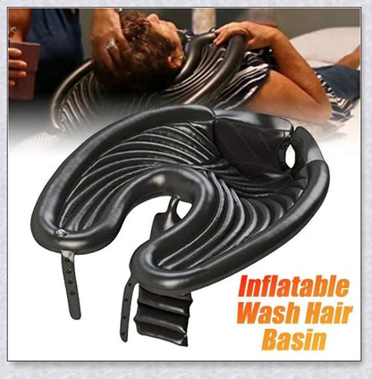Portable Inflatable Hair Wash Tray - a lightweight and durable hair washing solution for use at home, in salons, or on the go