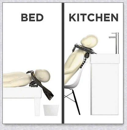 Portable Inflatable Hair Wash Tray - a lightweight and durable hair washing solution for use at home, in salons, or on the go