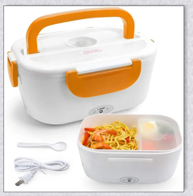 Portable Heated Electric Lunch Box with Various Color Options for Convenient Mealtime