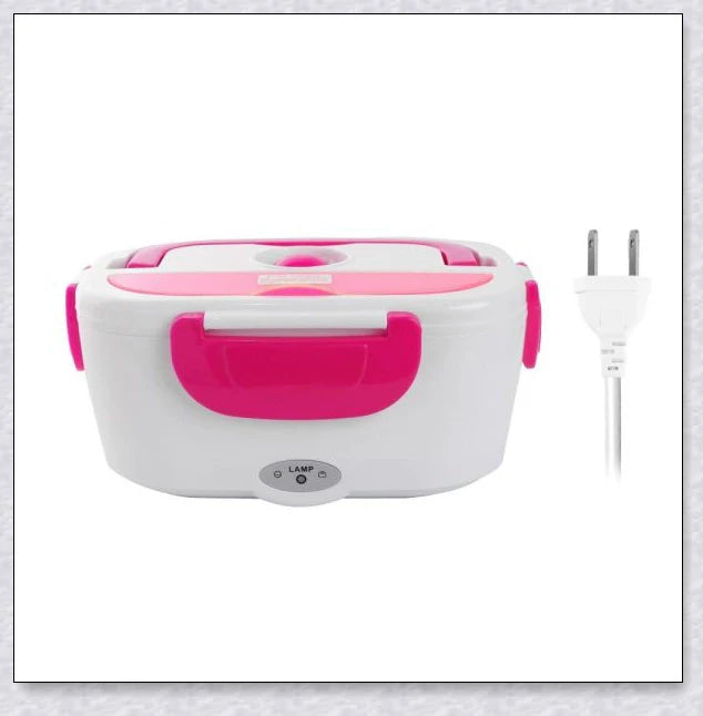Portable Heated Electric Lunch Box with Various Color Options for Convenient Mealtime