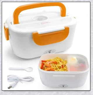 Portable Heated Electric Lunch Box with Various Color Options for Convenient Mealtime