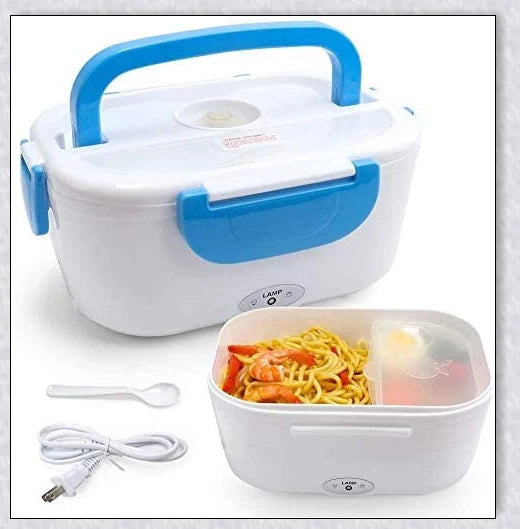 Portable Heated Electric Lunch Box with Various Color Options for Convenient Mealtime