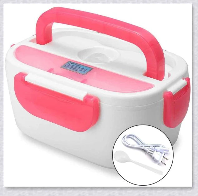 Portable Heated Electric Lunch Box with Various Color Options for Convenient Mealtime