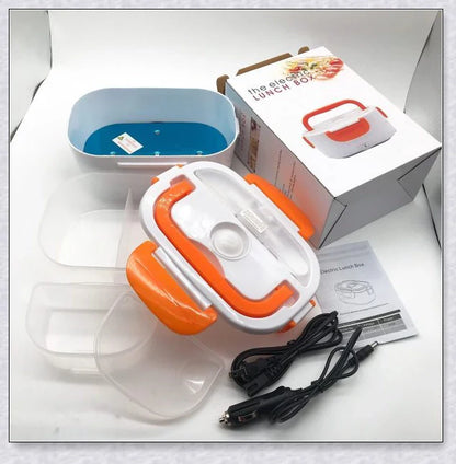 Portable Heated Electric Lunch Box with Various Color Options for Convenient Mealtime