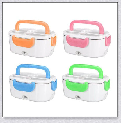 Portable Heated Electric Lunch Box with Various Color Options for Convenient Mealtime