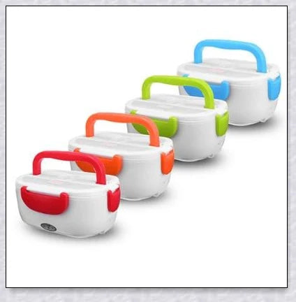 Portable Heated Electric Lunch Box with Various Color Options for Convenient Mealtime