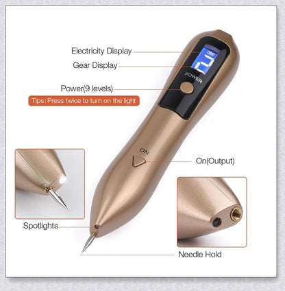 Skin Tag And Mole Remover - Innovative nano-needle technology for safe and effective removal of skin tags, moles, freckles, and other blemishes