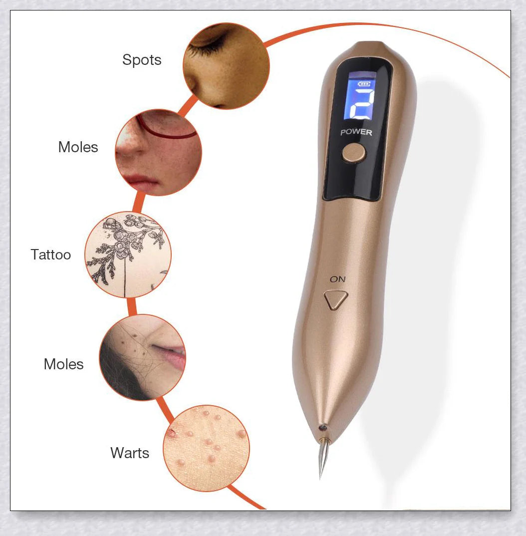 Skin Tag And Mole Remover - Innovative nano-needle technology for safe and effective removal of skin tags, moles, freckles, and other blemishes