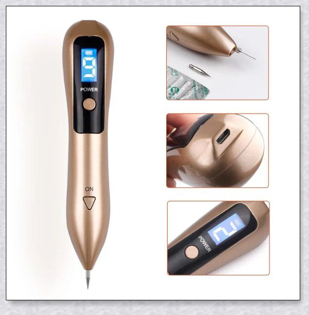 Skin Tag And Mole Remover - Innovative nano-needle technology for safe and effective removal of skin tags, moles, freckles, and other blemishes