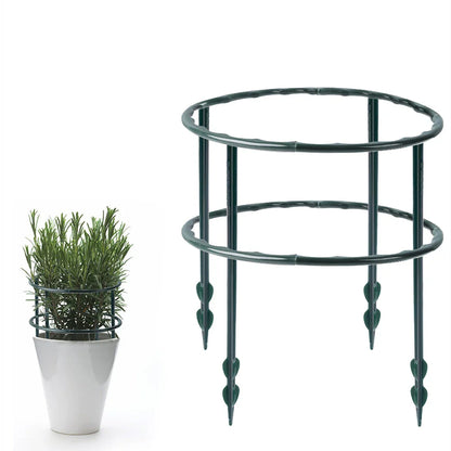Greenhouse Plant Support Frame with sturdy T-shaped brackets and semi-circular design for supporting and guiding plant growth