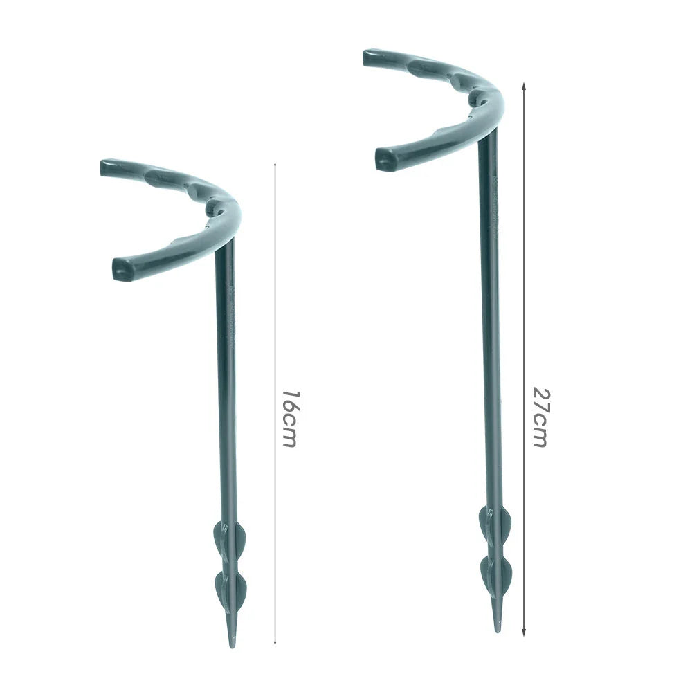 Greenhouse Plant Support Frame with sturdy T-shaped brackets and semi-circular design for supporting and guiding plant growth