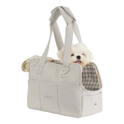 Portable One-Shoulder Pet Carrier Bag for Cats and Small Dogs, Fashionable and Functional Travel Accessory
