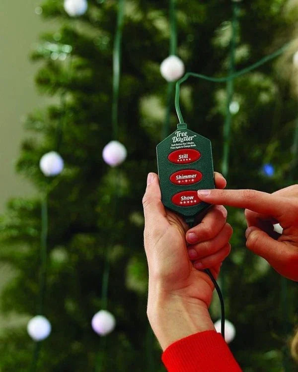 Dazzling 64 LED Christmas tree lights with multiple color options and various light patterns
